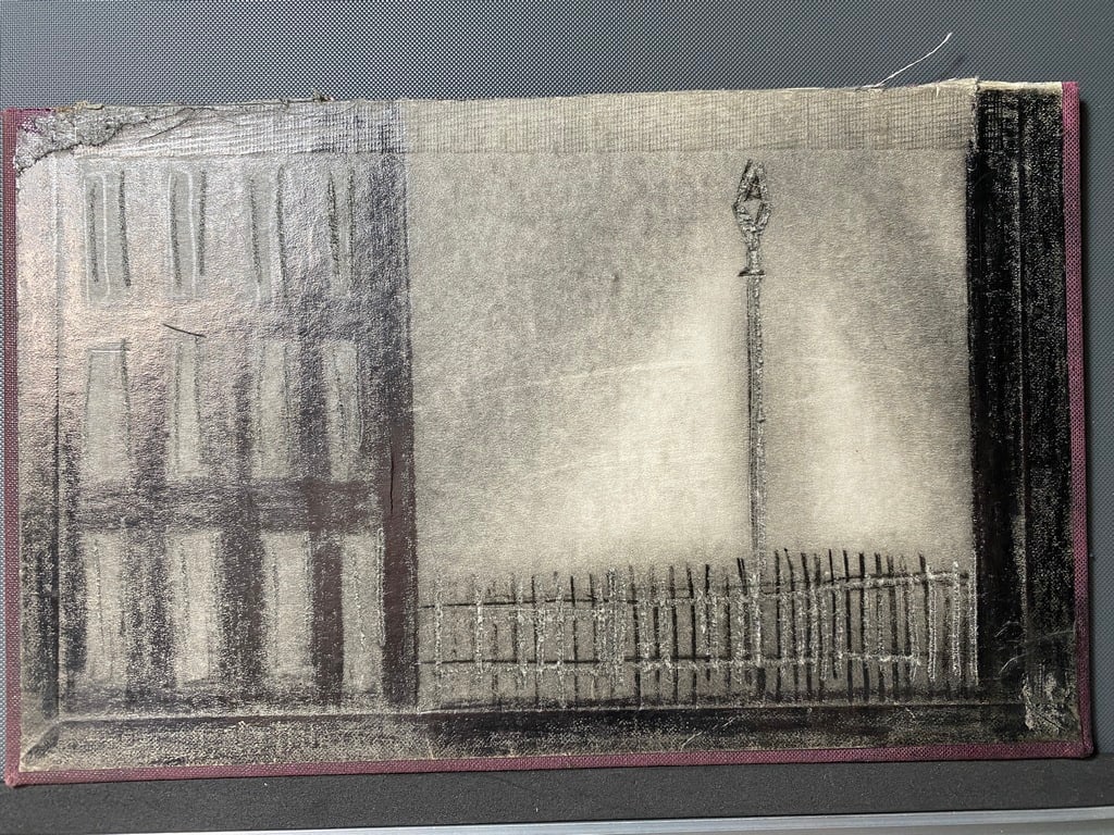 Lowry, “Lost Treasure”, Signed, Original, Drawing, - 4