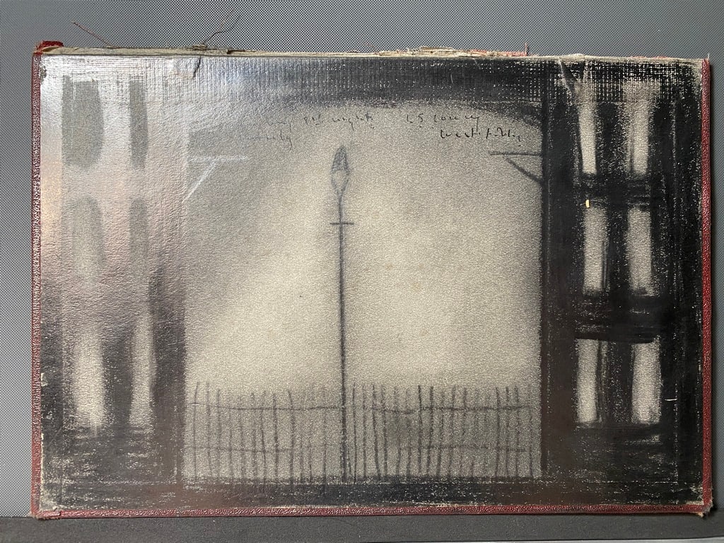 Lowry, “Lost Treasure”, Signed, Original, Drawing, - 5