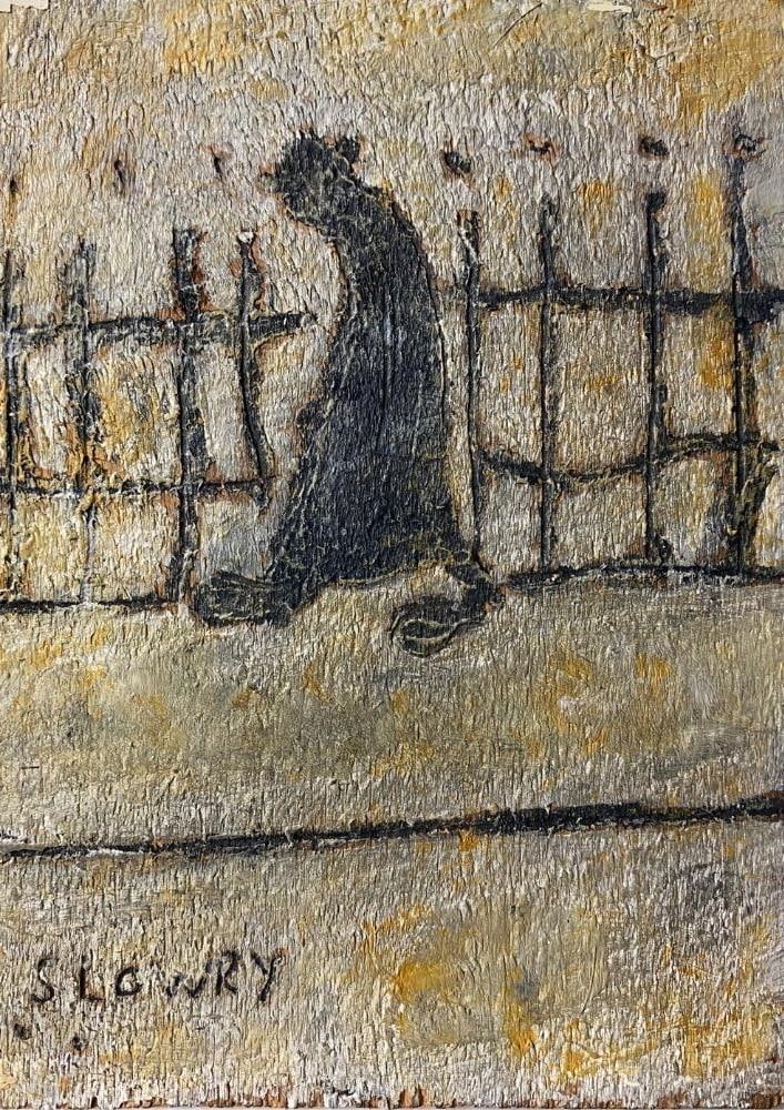 Lowry, 1960's, Original,Oil Painting, Signed, - 2
