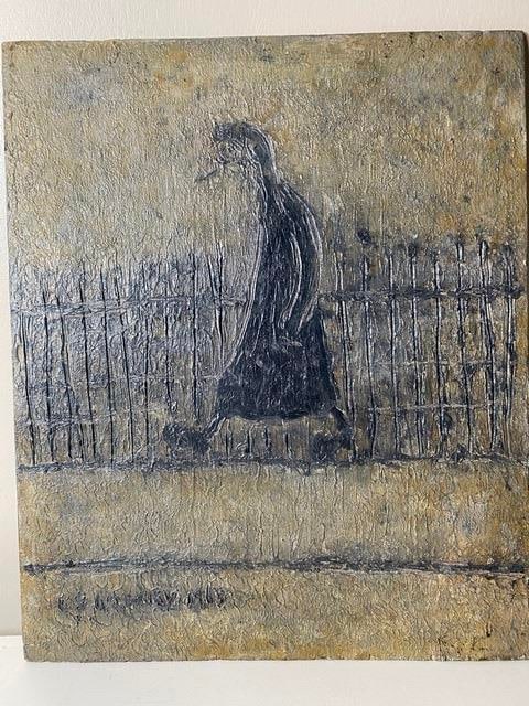 Lowry, “Lost Treasure”, Hand Signed, 1963, Original, Oil Painting, - 3