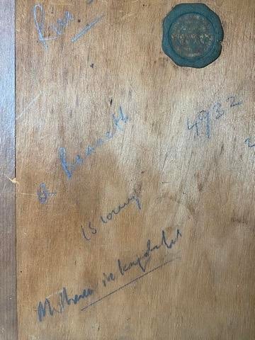 Lowry, “Lost Treasure”, Hand Signed, 1963, Original, Oil Painting, - 4