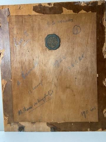 Lowry, “Lost Treasure”, Hand Signed, 1963, Original, Oil Painting, - 5