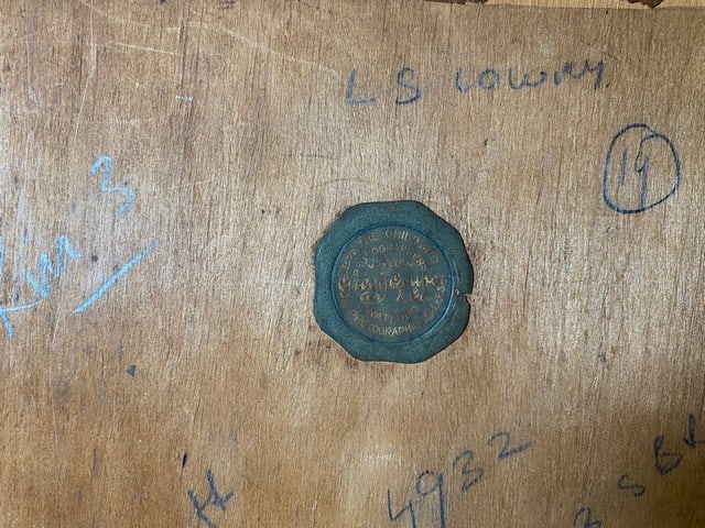 Lowry, “Lost Treasure”, Hand Signed, 1963, Original, Oil Painting, - 8