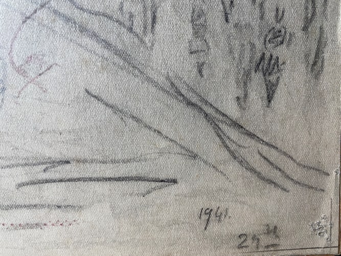 Laurence Stephen Lowry, 1941, Original, Drawing, Hand Signed, - 3