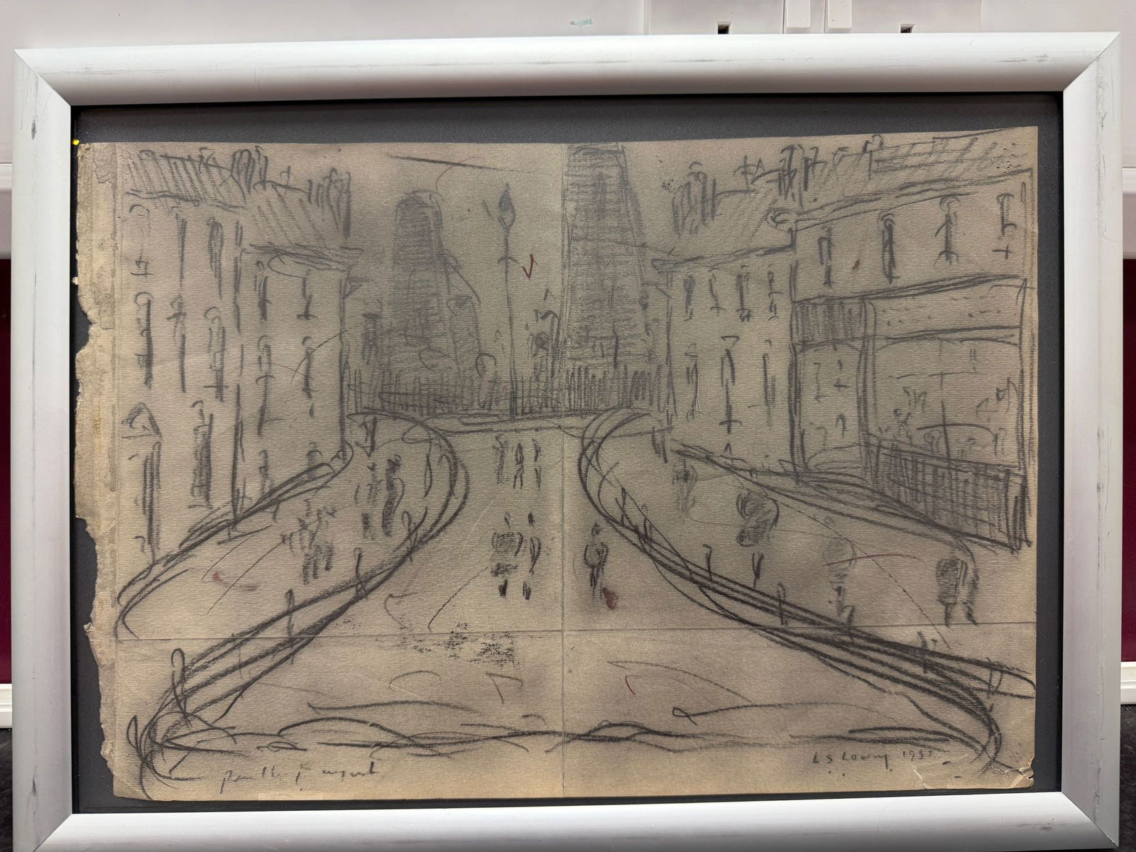 Lowry, Old Man 1960's, Original, Drawing, Hand Signed: Laurence Stephen Lowry, Old Man 1960's, Original, Drawing, Hand Signed Lost Art Collections. L.S.Lowry “Lost Treasure” Part of the history of the artists Lowry As most of you kn