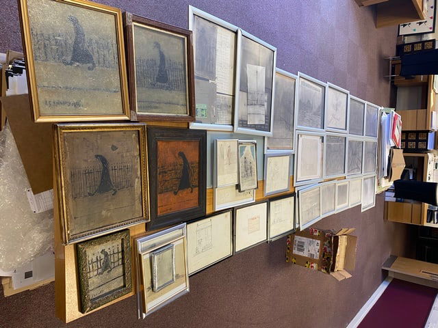 Lowry, “Lost Treasure”, Signed, Original, Drawing, Oil Pintings, Job Lot, - 4