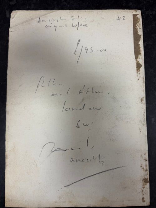 Original, Drawing, Rare, Hand Signed and dated, - 5