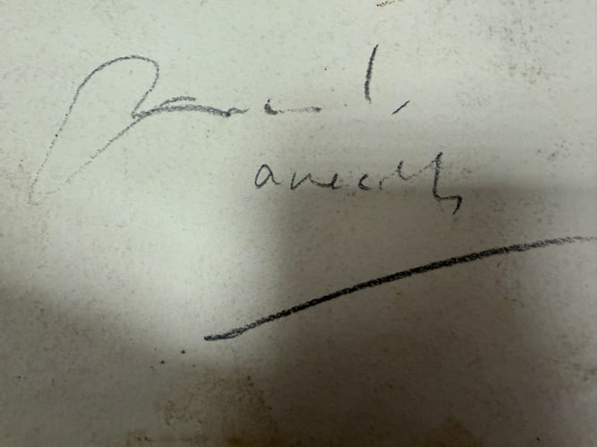 Original, Drawing, Rare, Hand Signed and dated, - 7