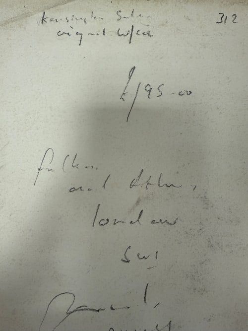 Original, Drawing, Rare, Hand Signed and dated, - 8