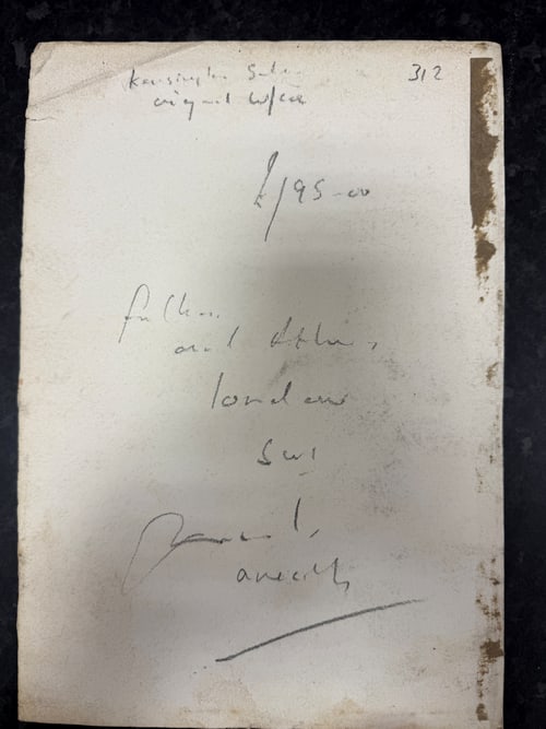 Original, Drawing, Rare, Hand Signed and dated, - 9