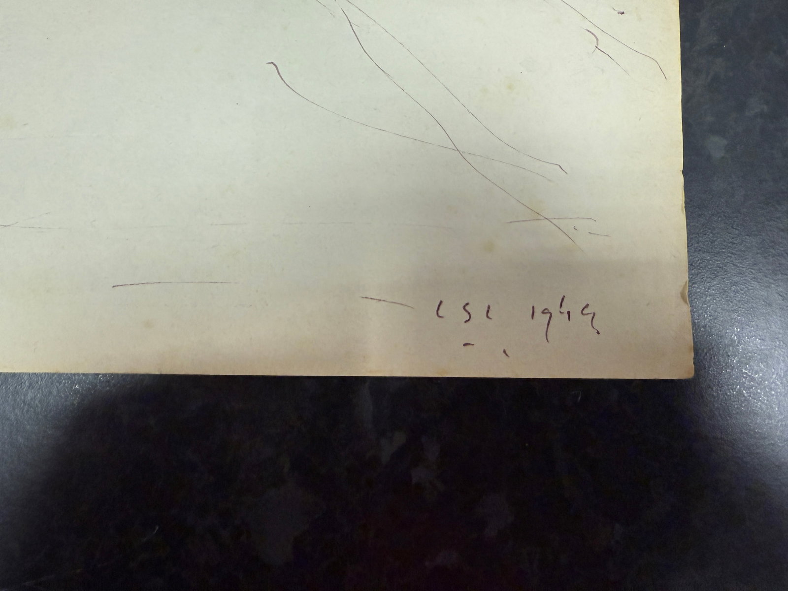 Laurence Stephen Lowry, 1949 Original, Drawing, Rare, Hand Signed and dated, - 8