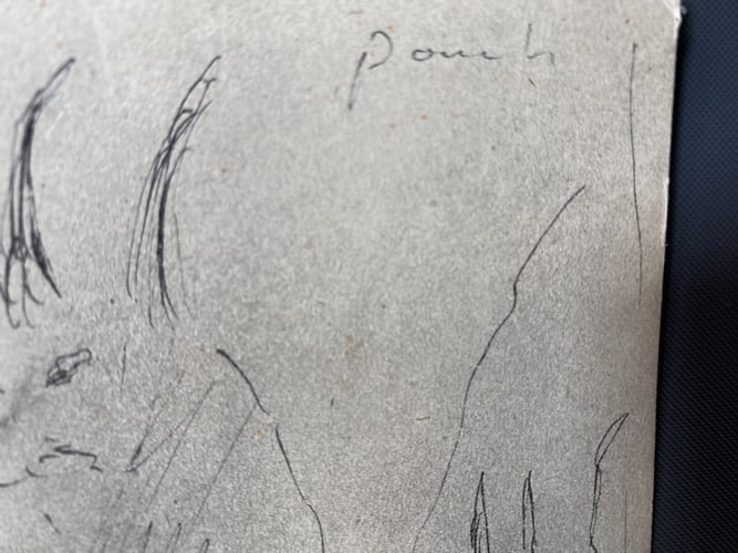 Laurence Stephen Lowry, Original, Drawing, Rare, Hand Signed, - 4