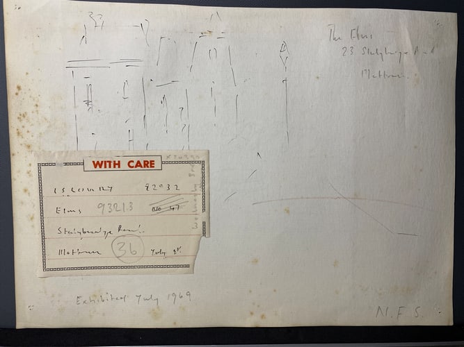 Laurence Stephen Lowry, 1961, Original, Drawing, Hand Signed, - 5