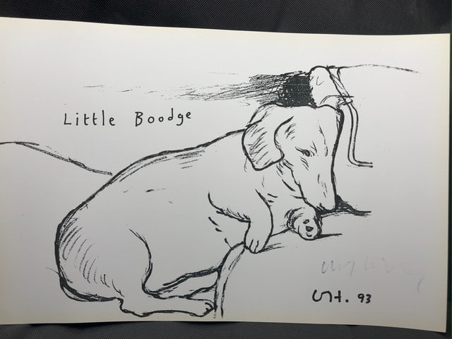 David Hockney. Little Boodge Is A 1993 lithograph. - 10