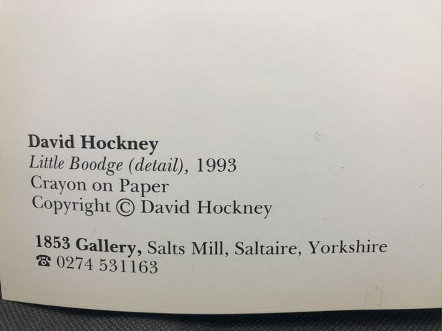 David Hockney. Little Boodge Is A 1993 lithograph. - 6