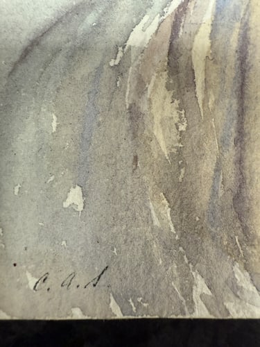 Charles. A. Sheahan (1864-1937) Original, Watercolor Drawing, Rare, Hand Signed, - 3