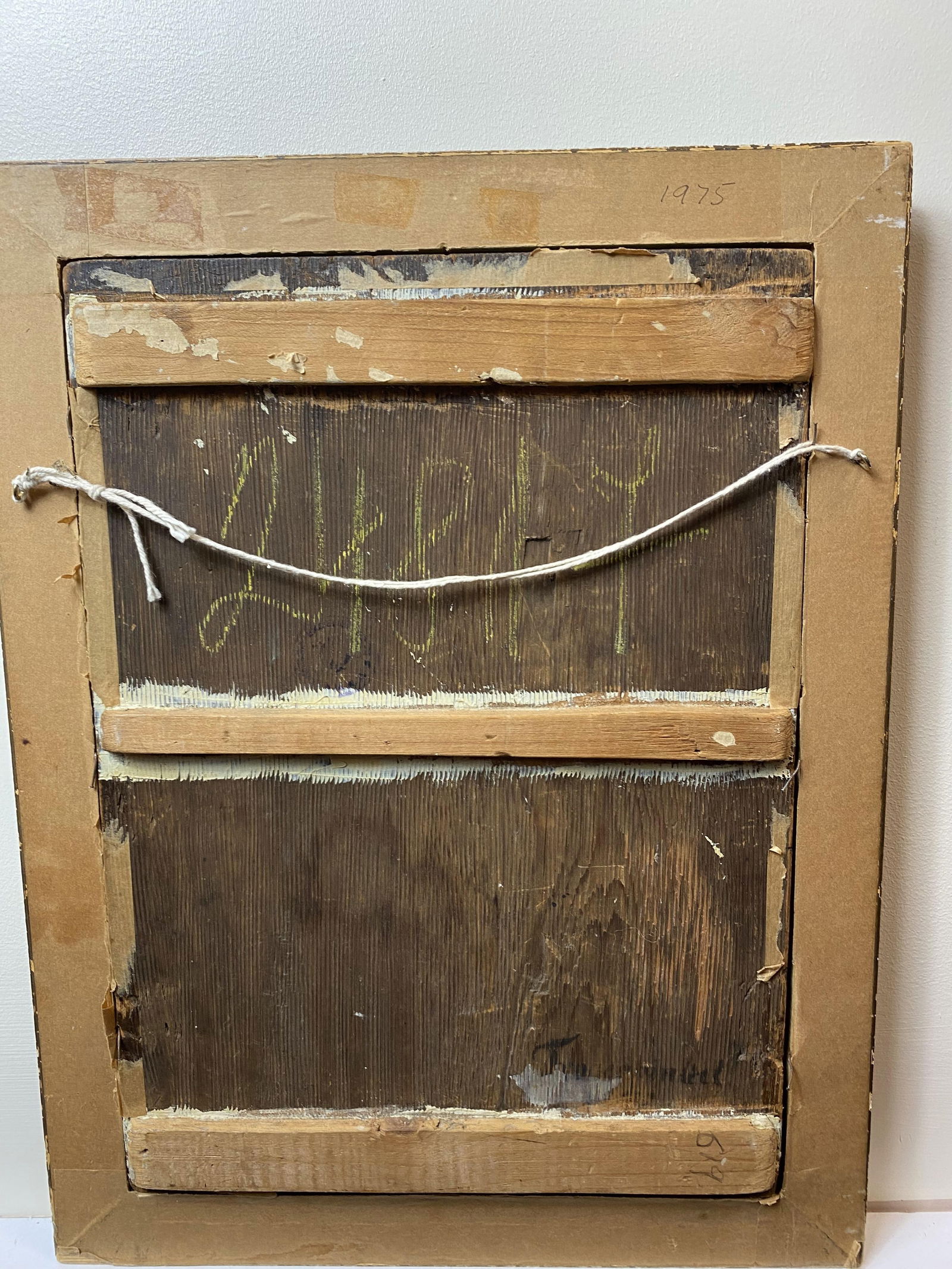 Original Oil Painting, (“In the manner of”) On Wood Art stamped, Seal, - 6