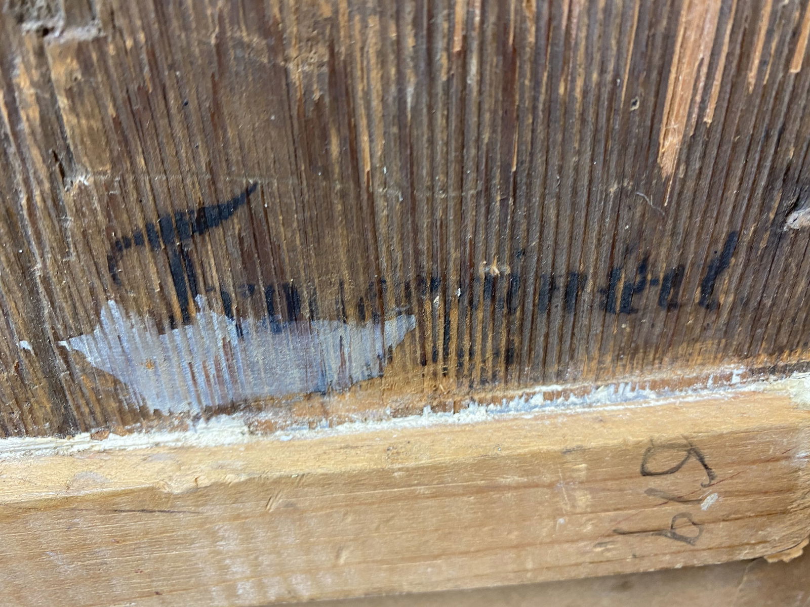 Original Oil Painting, (“In the manner of”) On Wood Art stamped, Seal, - 8