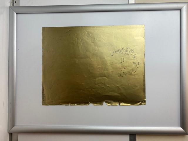 Andy Warhol, Original, Print on foil, from the gold book, signed, - 14