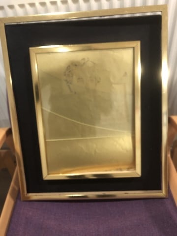 Andy Warhol, Original, Print on foil, from the gold book, signed, (1 of 14)