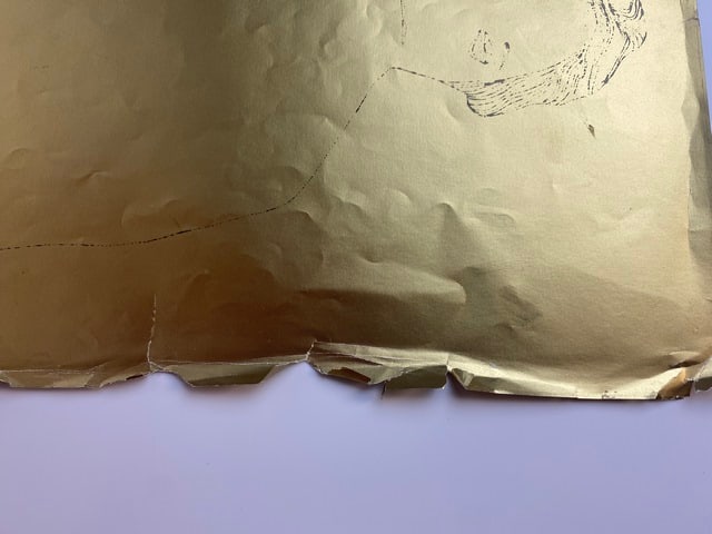 Andy Warhol, Original, Print on foil, from the gold book, signed, - 5