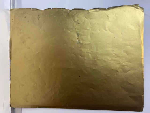 Andy Warhol, Original, Print on foil, from the gold book, signed, - 9