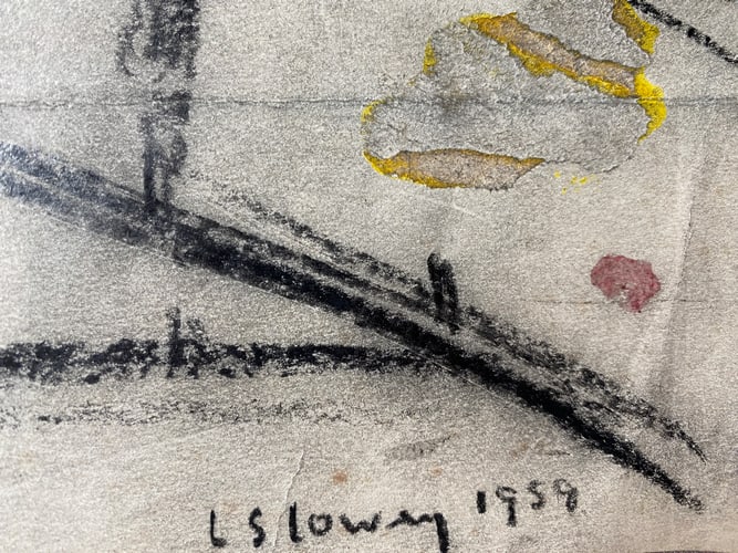 Lowry, 1549, Original, Drawing, Hand Signed, - 2