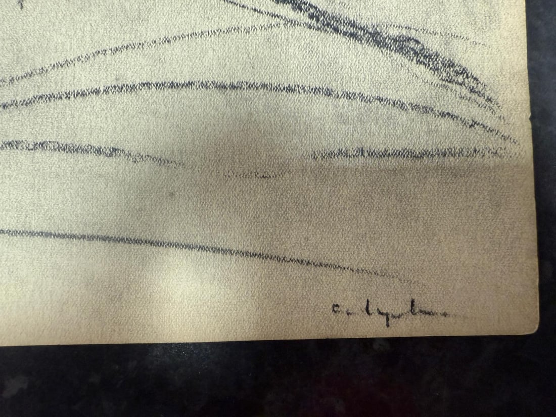 Lowry, 1961, Original, Drawing, Hand Signed, Rare, - 4