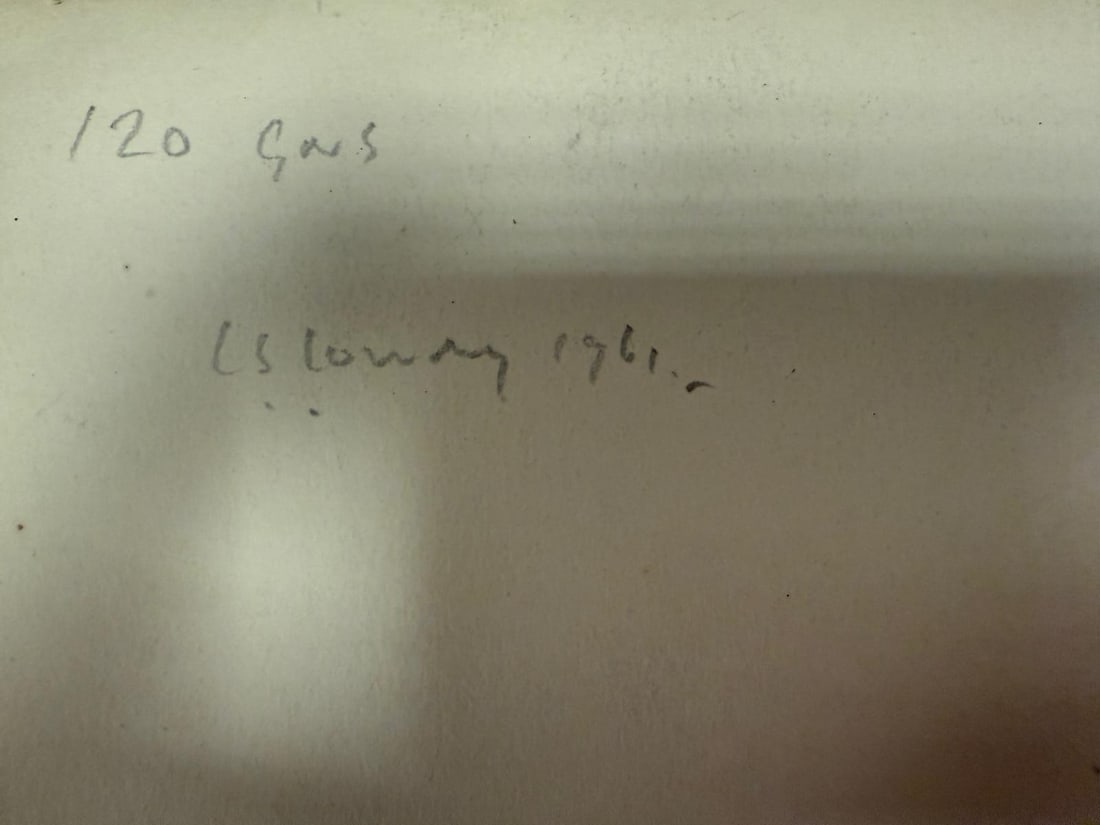 Lowry, 1961, Original, Drawing, Hand Signed, Rare, - 7