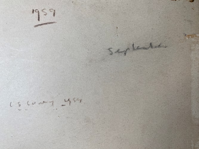 Lowry, 1959, Original, Drawing, Hand Signed, - 5