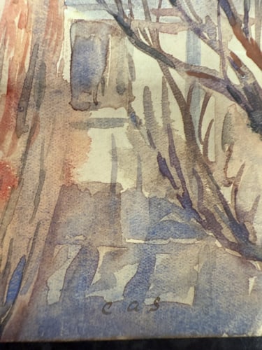 Charles. A. Sheahan (1864-1937) Original, Watercolor Drawing, Rare, Hand Signed, - 2