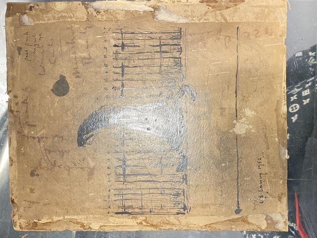 Lowry, 1952, Original, Drawing, Hand Signed, - 8