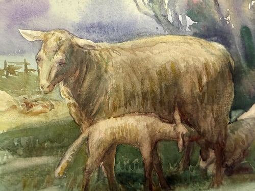 Charles. A. Sheahan (1864-1937) Original, Watercolor Drawing, Rare, Hand Signed, - 2