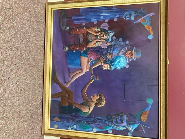 John Peirson, Oil Painting, Original, Signed, Dated, 1998, The Circus Rose, - 3