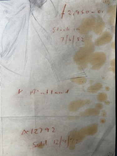 Laurence Stephen Lowry, 1957, Original, Drawing, Hand Signed, - 5