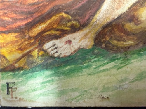 Original, Drawing, Rare, Hand Signed and dated, - 3