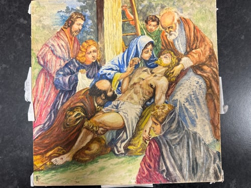 Original, Drawing, Rare, Hand Signed and dated, - 5