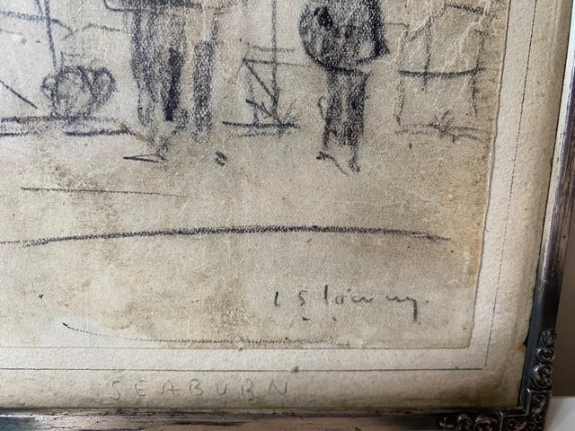 Lowry, 1958, Original, Drawing, Hand Signed, - 3