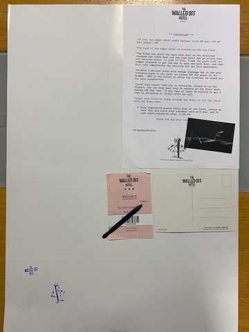 BANKSY- THE WALLED OFF HOTEL POSTER- VISIT HISTORIC PALESTINE- IN COLORS - 6