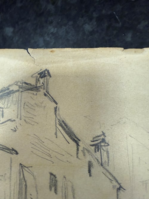 Original, Drawing, Rare, Hand Signed and dated, - 5