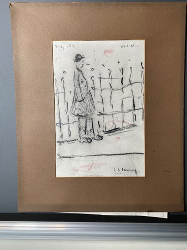 Lowry, 1960's Original, Drawing, Hand Signed,: Laurence Stephen Lowry, 1959, Lost Art Collections. L.S.Lowry “Lost Treasure” Part of the history of the artists Lowry As most of you know that full Provenance is impossib