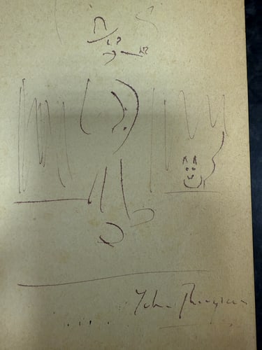 Original, Drawing, Rare, Hand Signed and dated, - 2