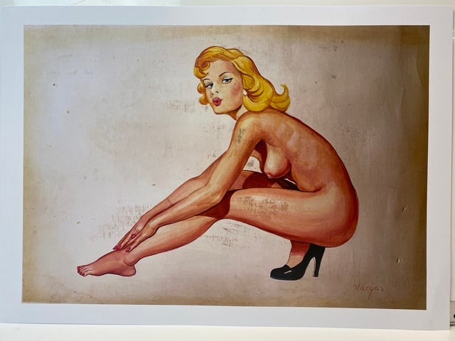 Alberto Vargas, Nude Model-1,Original Painting Ink Drawing, Hand Signed,: Alberto Vargas, Nude Model-1,Original Painting Ink Drawing, Hand Signed, “In the manner of” for full transparency, we are clearly stating that the works do not have