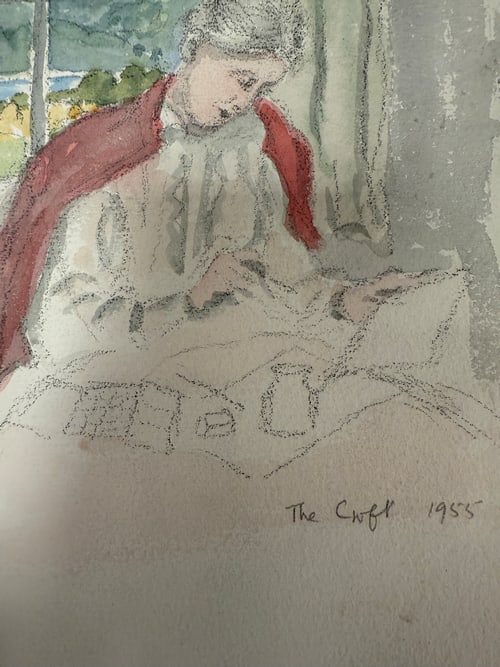 Original, Drawing, Rare, Hand Signed and dated, - 2