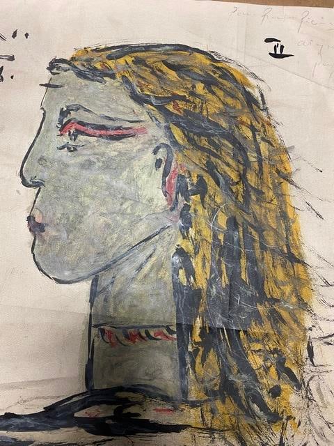 Picasso, Original, Signed And Dated, - 3