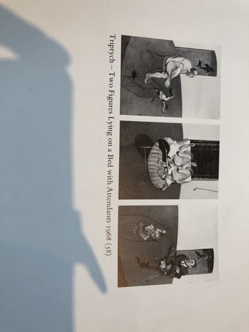 Francis Bacon, Original Print, Hand Signed, 1968, Triptych, Two Figures, - 5