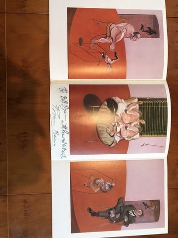 Francis Bacon, Original Print, Hand Signed, 1968, Triptych, Two Figures, - 6