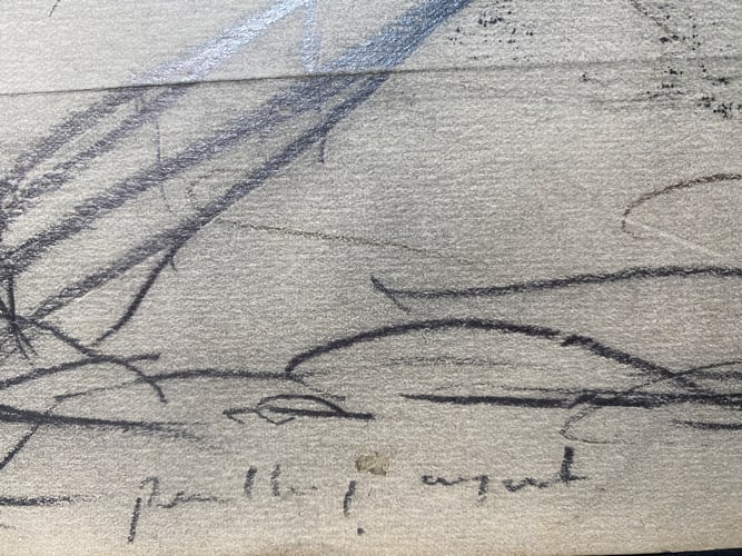 Laurence Stephen Lowry, 1959,Original, Drawing, Hand Signed, - 3