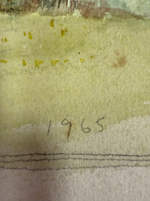 Sheila Fell, Original, Drawing, Rare, Hand Signed and dated, friend Of Artist Lowry - 4