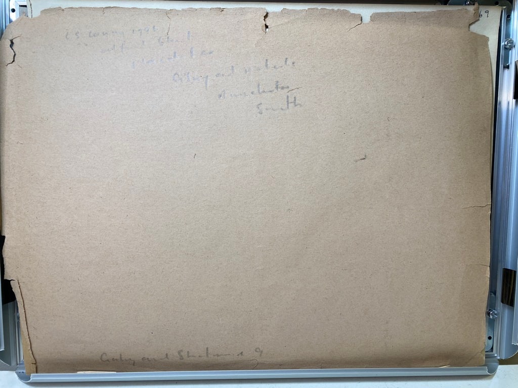 Lowry, “Lost Treasure", Hand Signed, 1926, Original, Drawing,99 years old. - 2